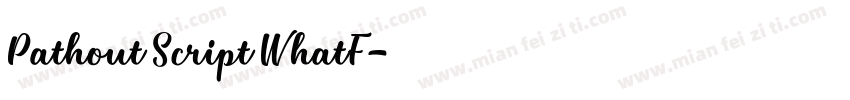 Pathout Script WhatF字体转换